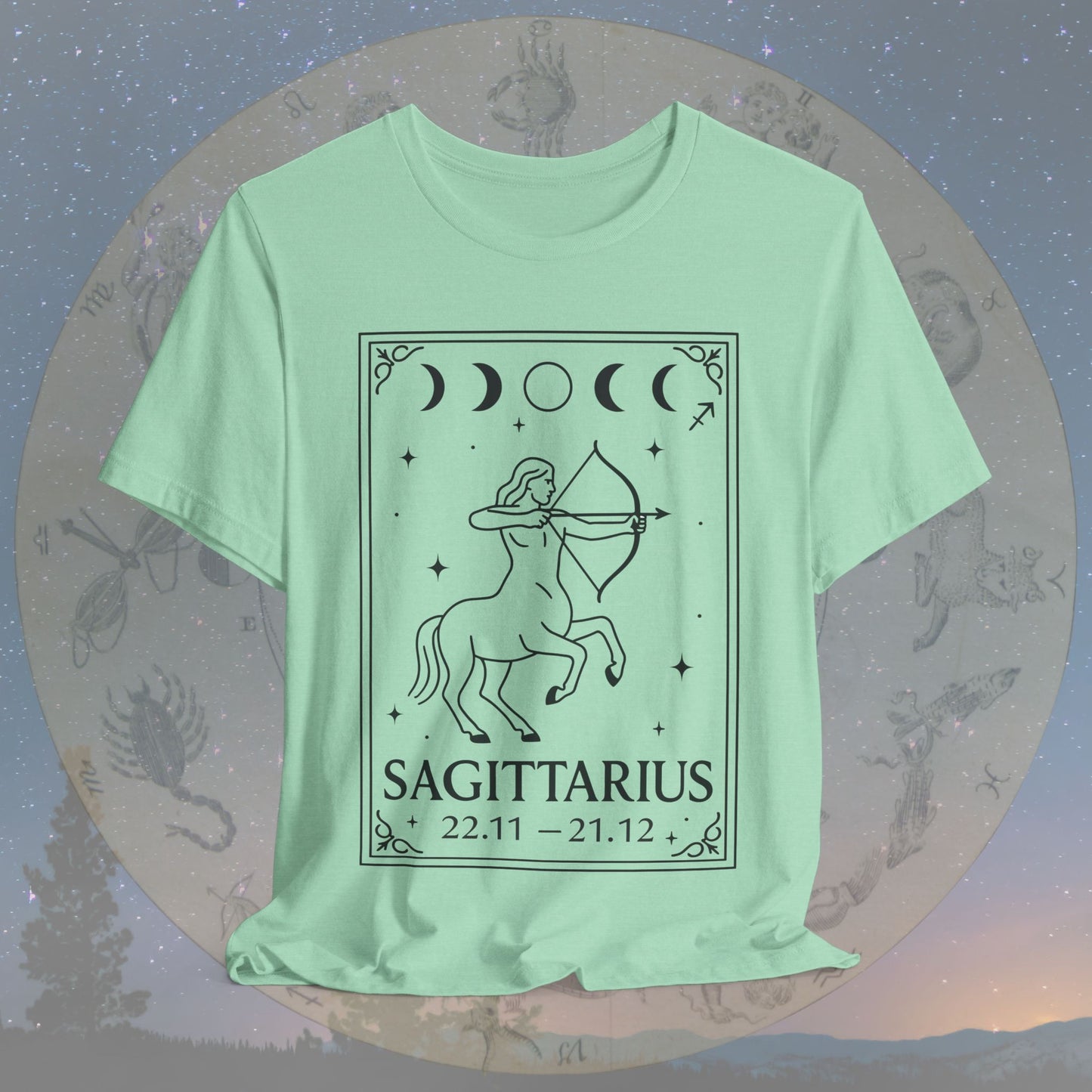 Minimalist Sagittarius Zodiac T-Shirt