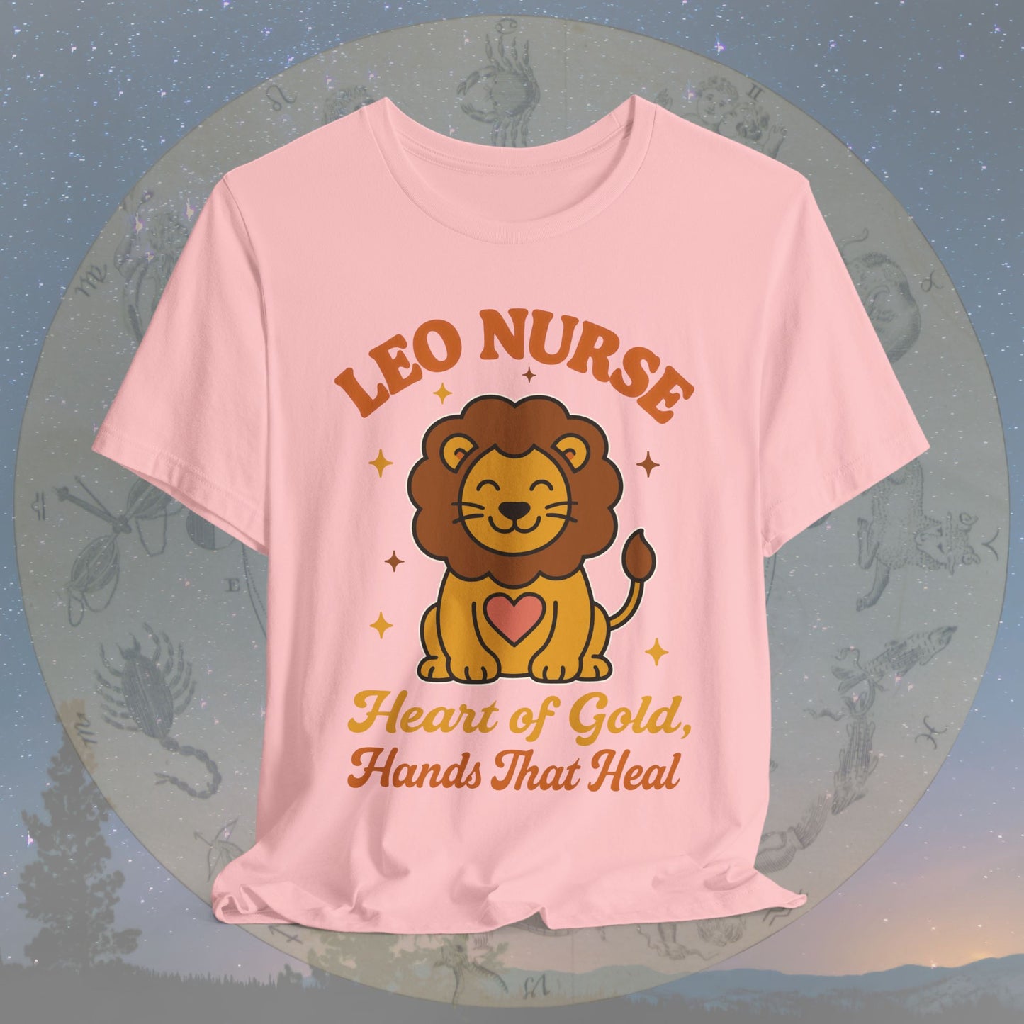 Heart of Gold Leo Nurse T-Shirt