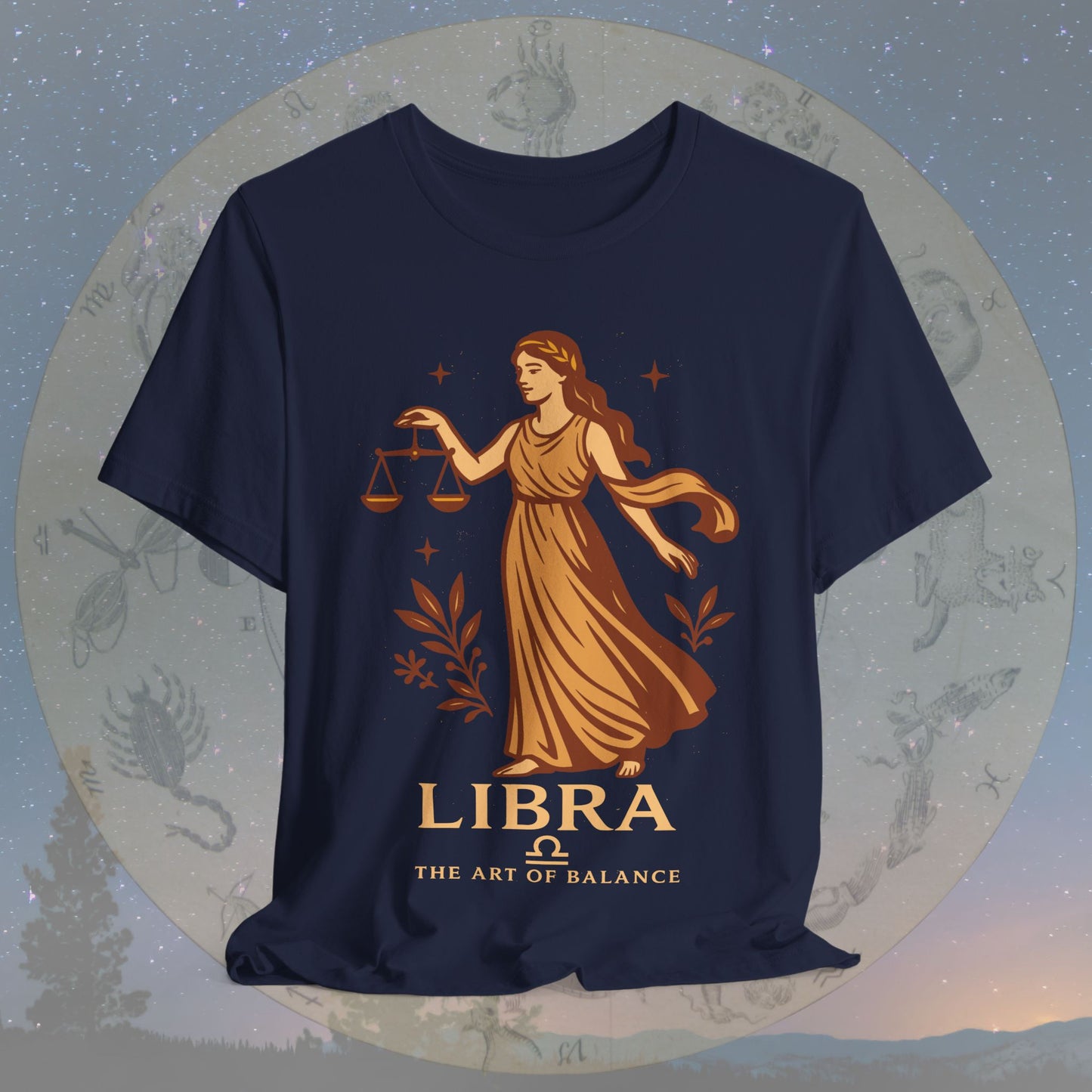 Elegant Art of Balance Libra T-Shirt