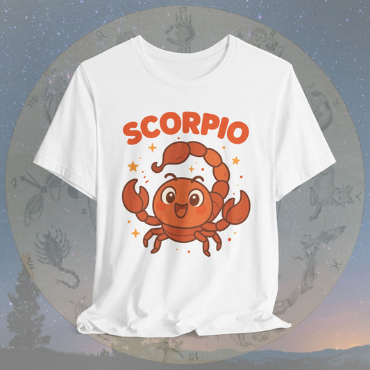 Kawaii Brave Scorpio Zodiac Sign T-Shirt