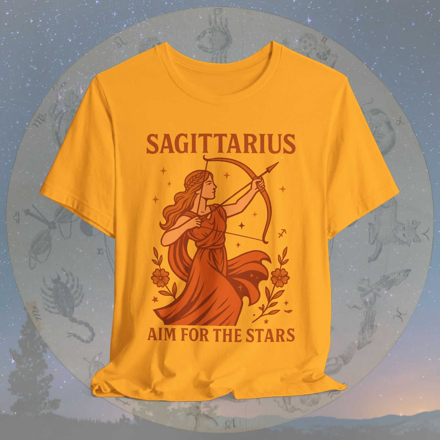 Adventurous Aim for the Stars Sagittarius T-Shirt