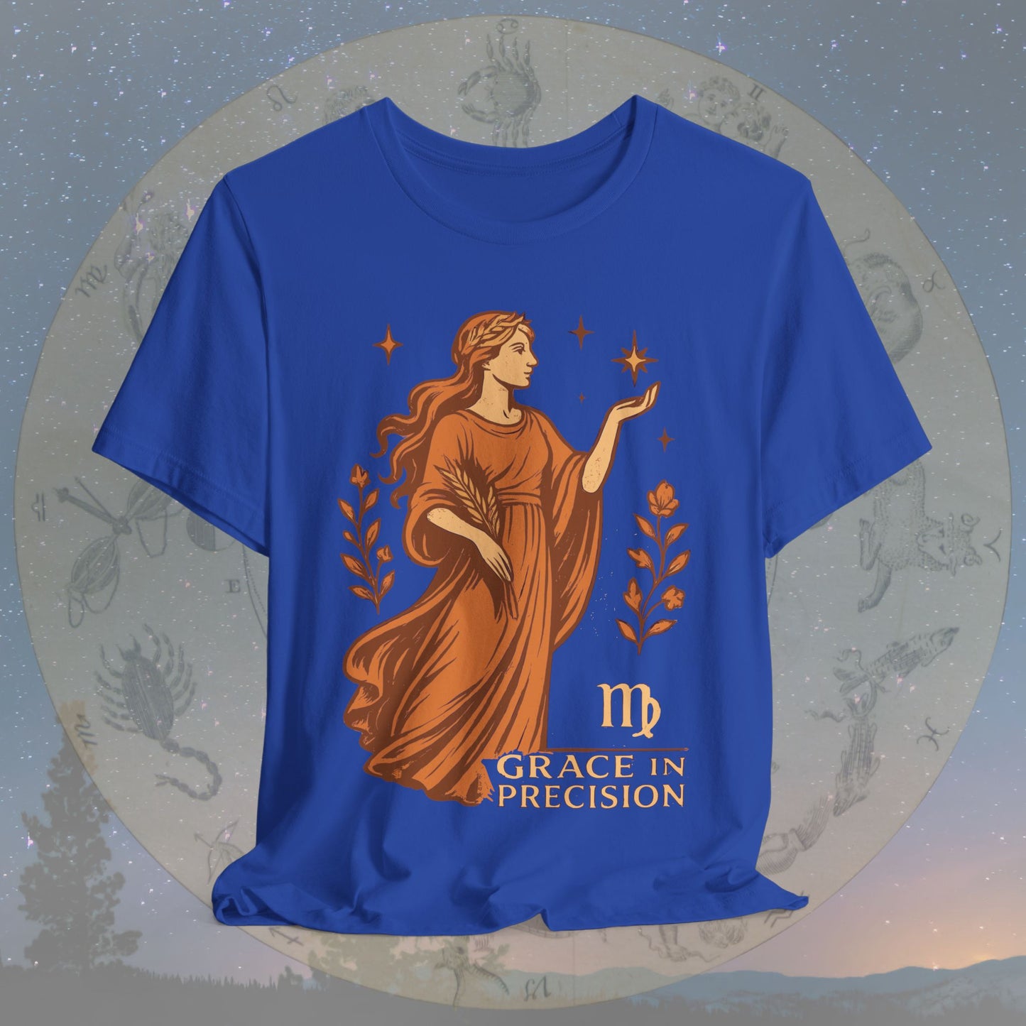 Elegant Grace in Precision Virgo T-Shirt