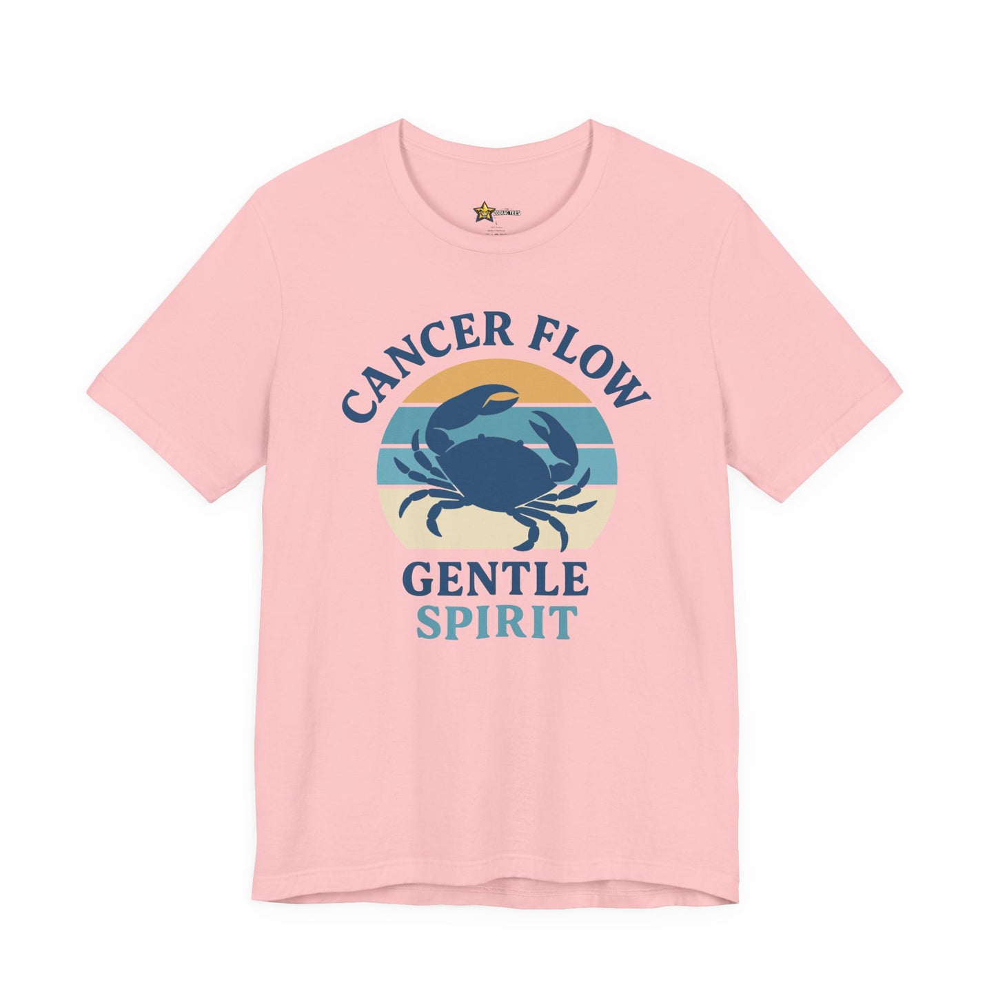 Cancer Retro Flow T-Shirt – Gentle Spirit Statement Tee