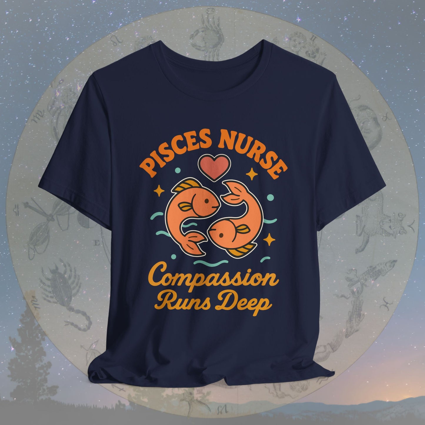 Compassion Runs Deep Pisces Nurse T-Shirt