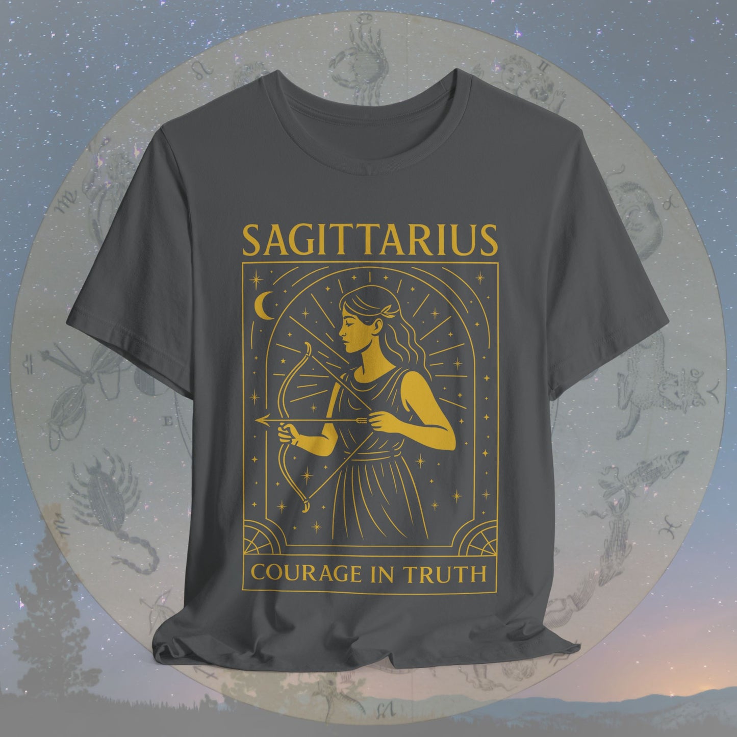 Bold Courage in Truth Sagittarius T-Shirt