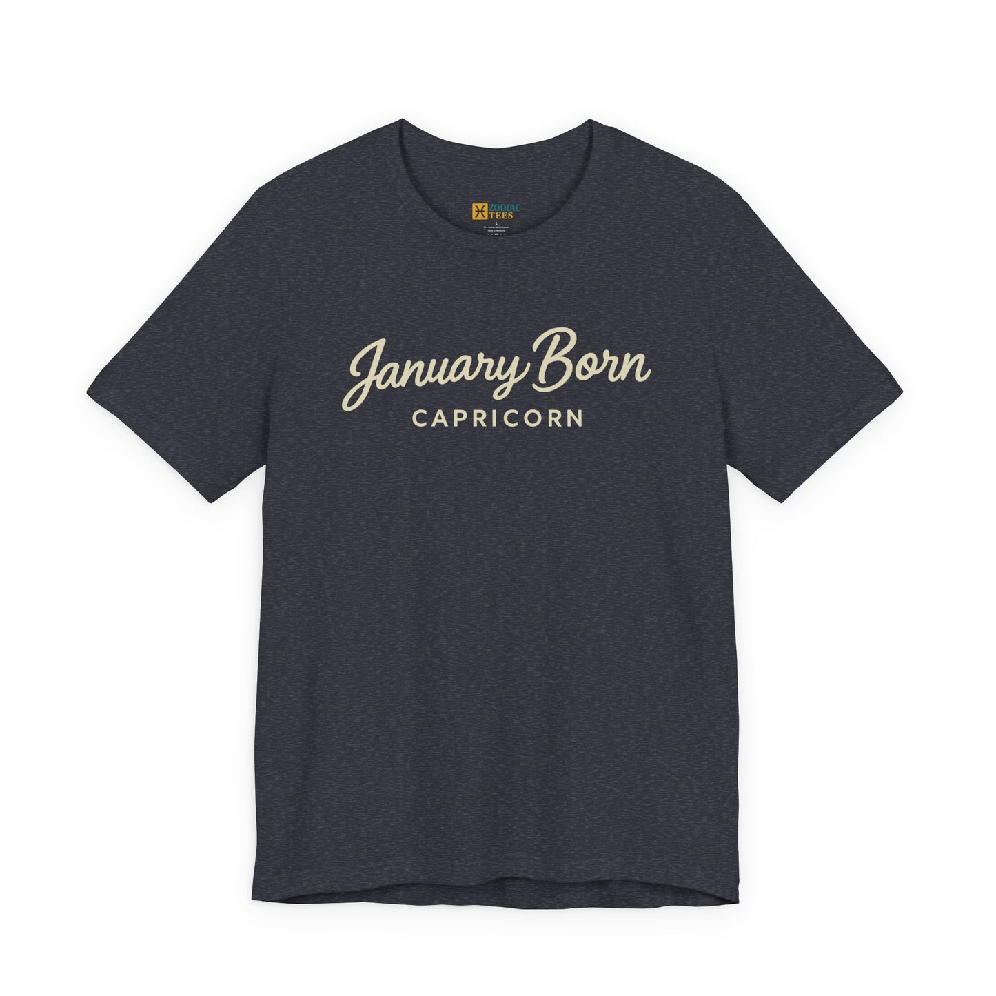 January Born Capricorn T-Shirt – Birthday Zodiac Energy Tee
