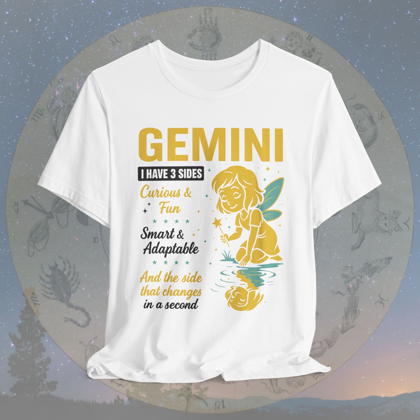 I Have 3 Sides – Playful Spirit Gemini T-Shirt