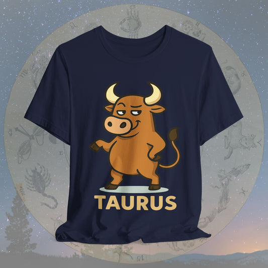Playful Taurus Zodiac Sign T-Shirt