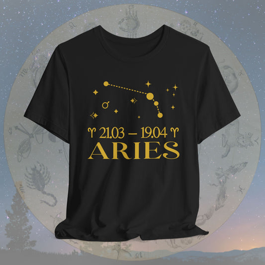 Aries Star Constellation Zodiac T-Shirt