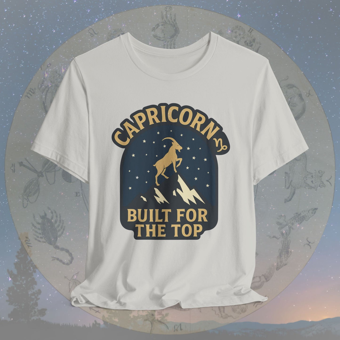 Capricorn Built for the Top Zodiac Sign T-Shirt