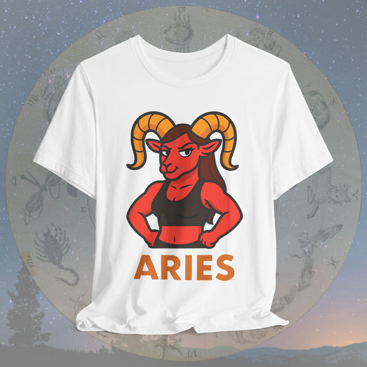 Confident Aries Woman Zodiac Sign T-Shirt