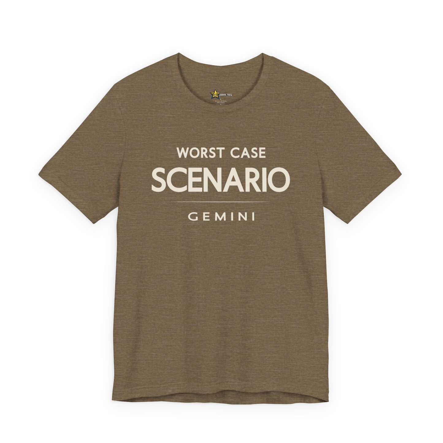 Gemini Sharp Zodiac T-Shirt – Worst Case Scenario Tee