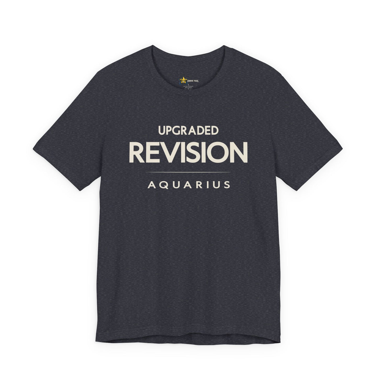 Aquarius Upgraded Revision T-Shirt – Smart Zodiac Mindset Tee