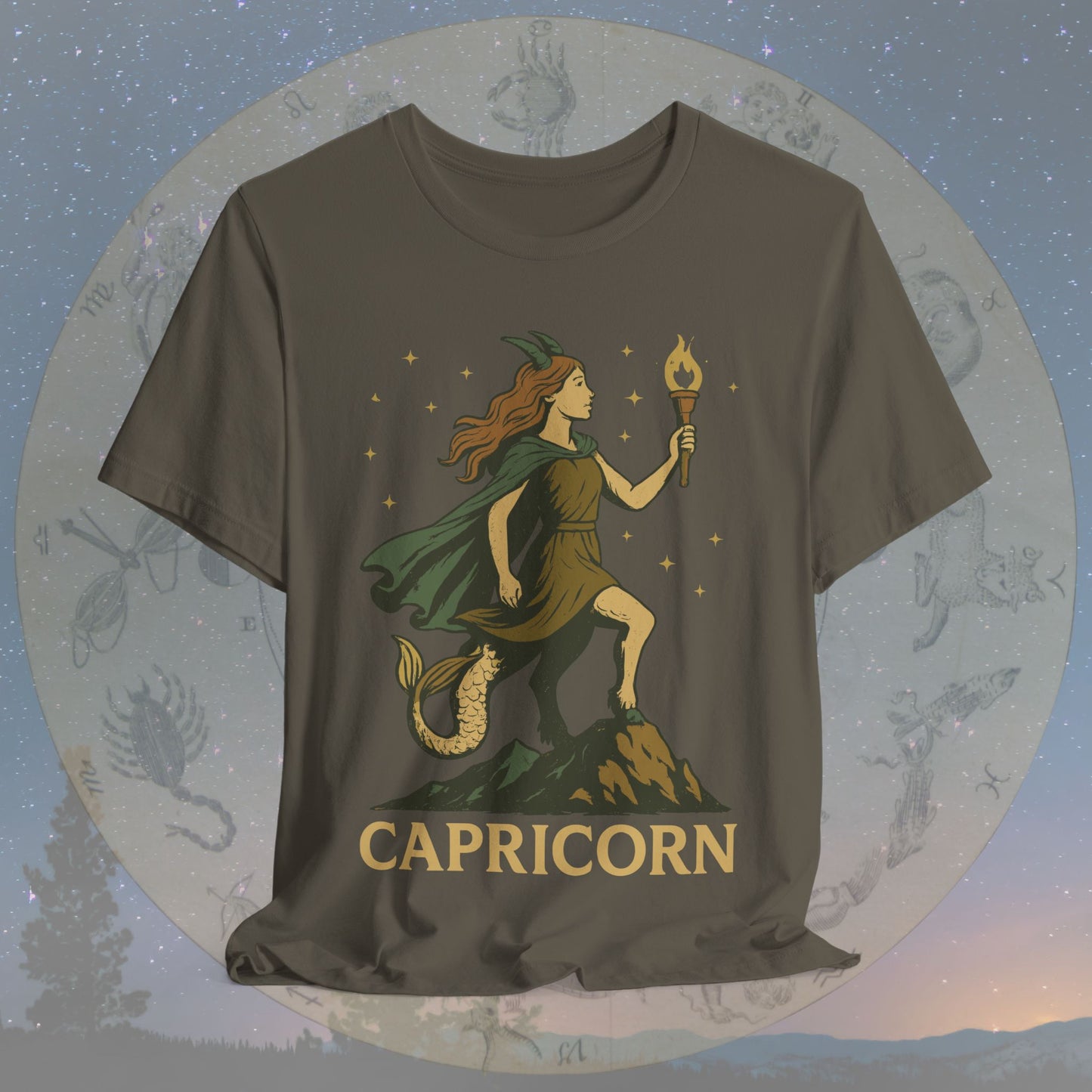 Determined Capricorn Mountain Spirit T-Shirt