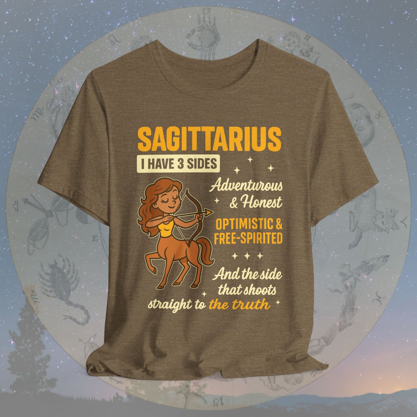 I Have 3 Sides – Straight to the Truth Sagittarius T-Shirt