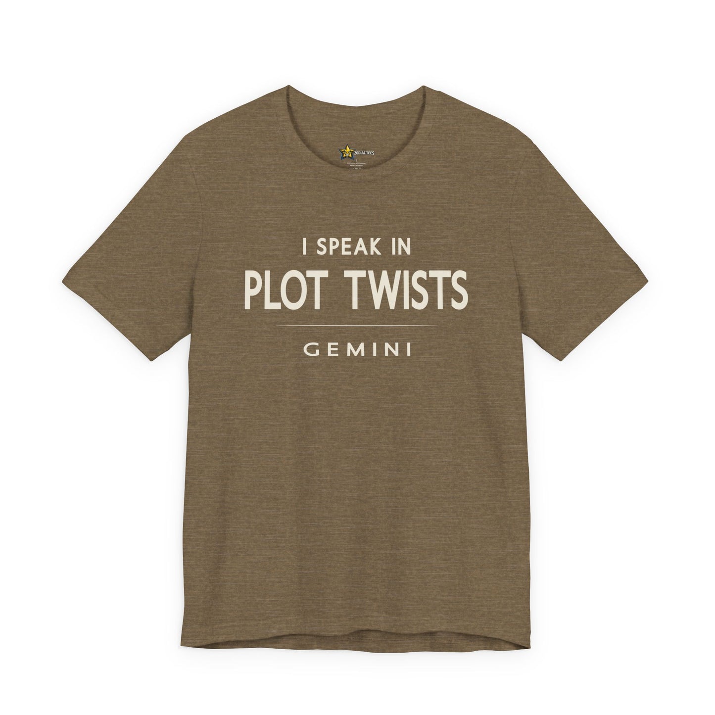 Gemini I Speak in Plot Twists  T-Shirt