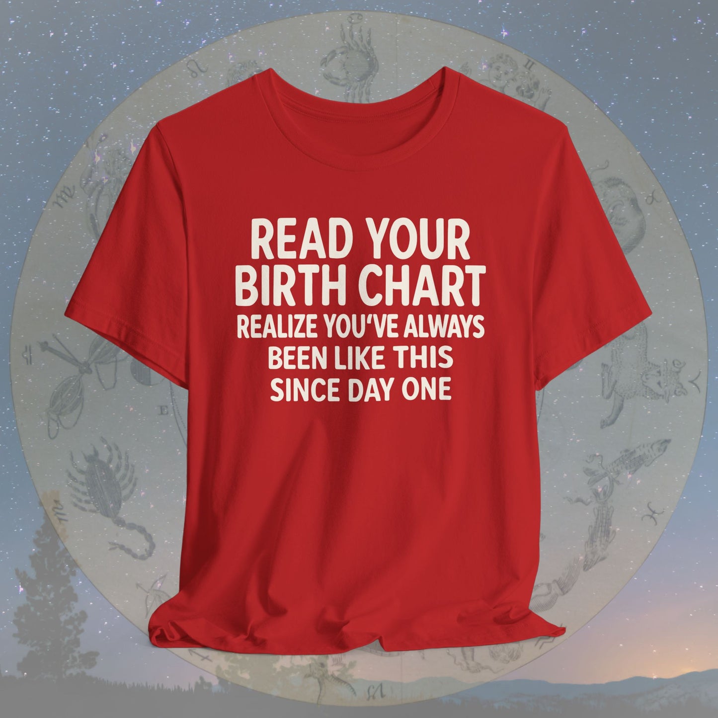 Funny Birth Chart Since Day One T-Shirt