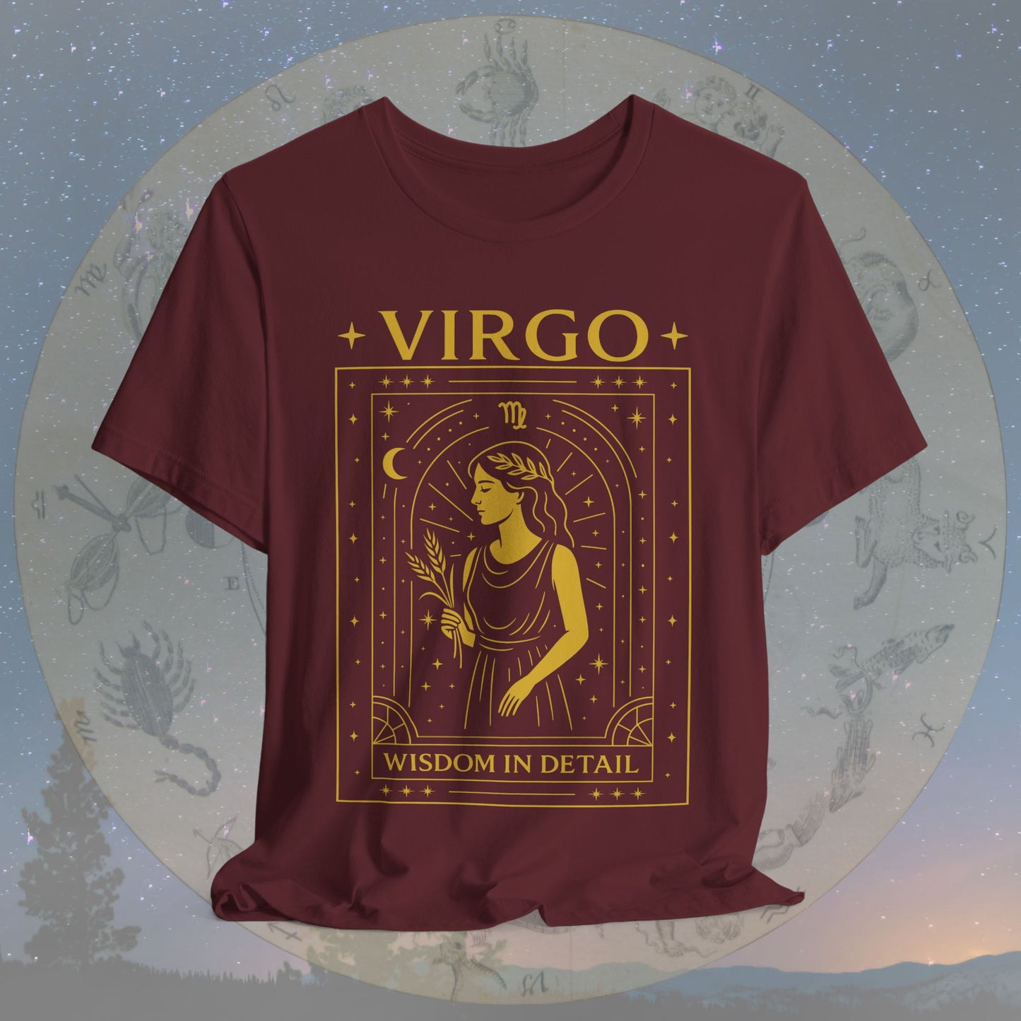 Elegant Wisdom in Detail Virgo T-Shirt