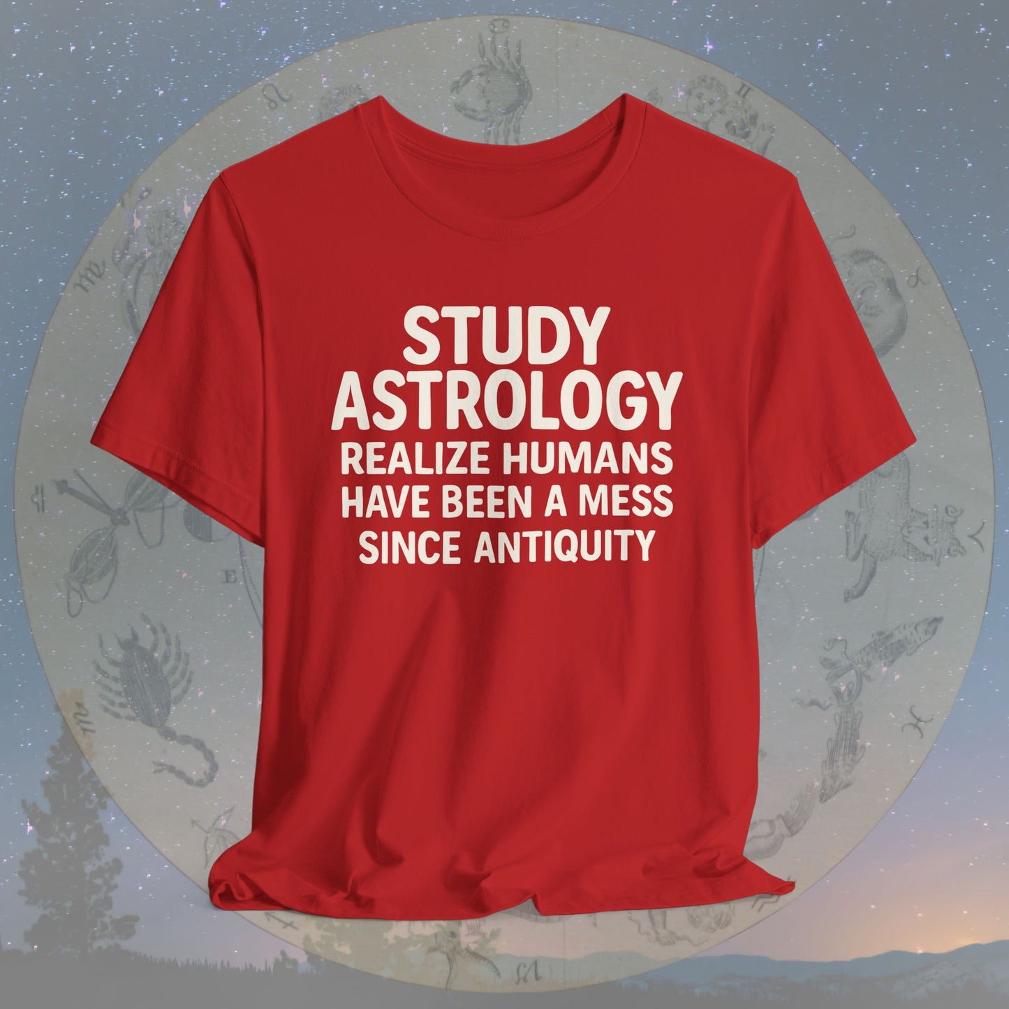 Funny Human Mess Astrology T-Shirt