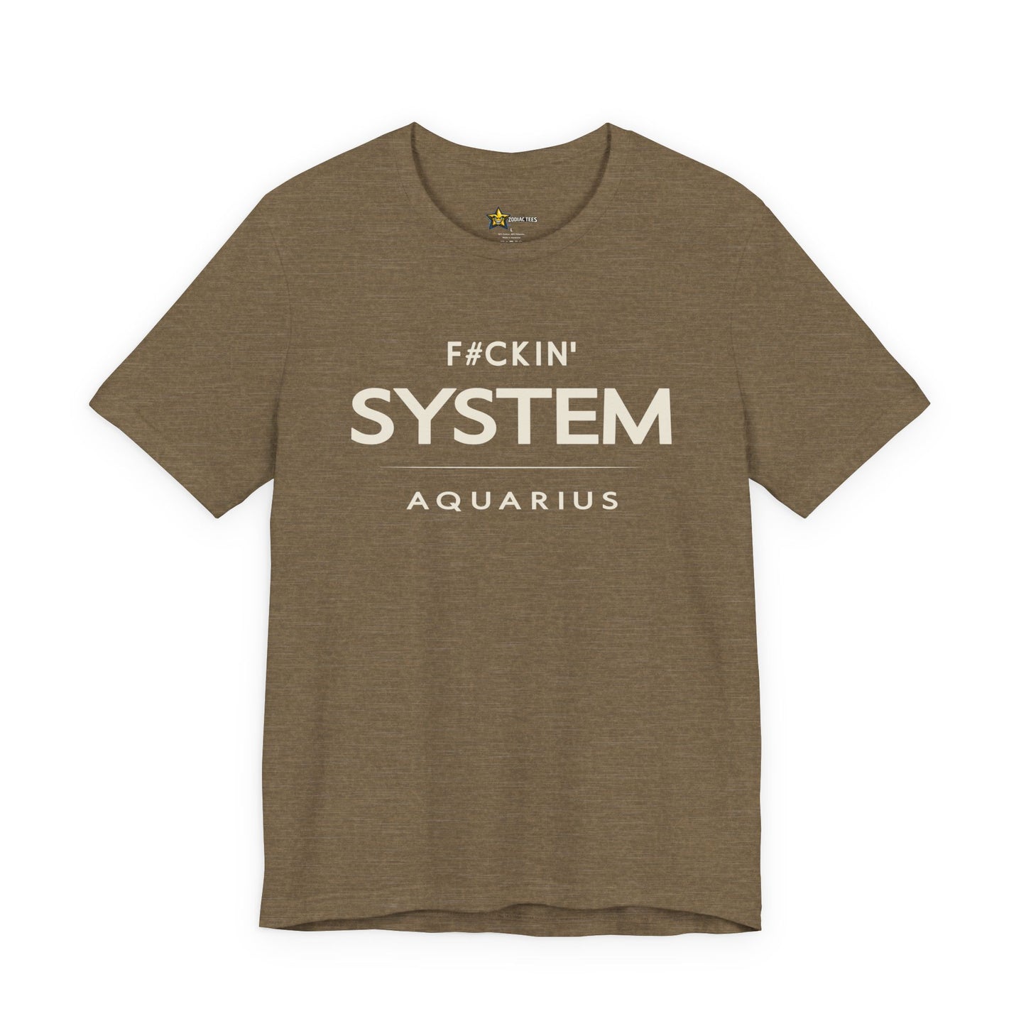 Aquarius Rebel Zodiac T-Shirt – F#ckin’ System Tee