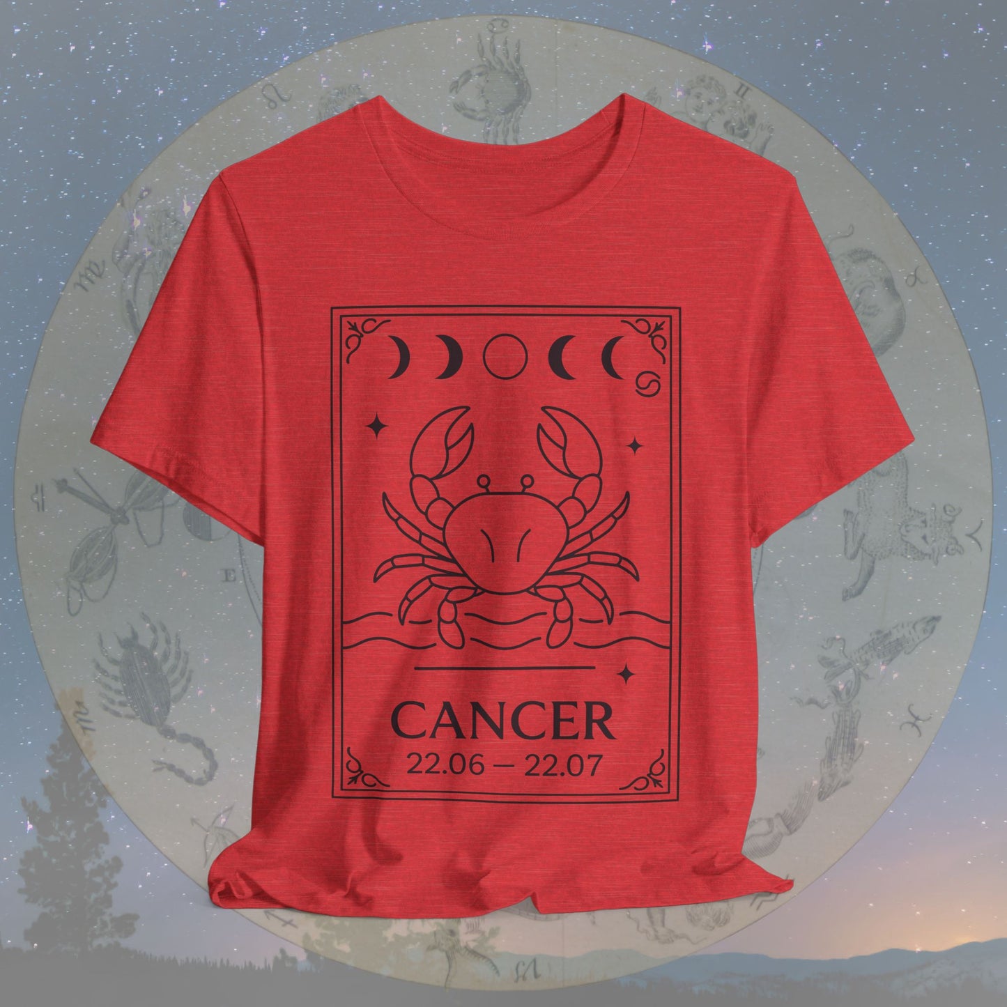 Minimalist Cancer Zodiac T-Shirt