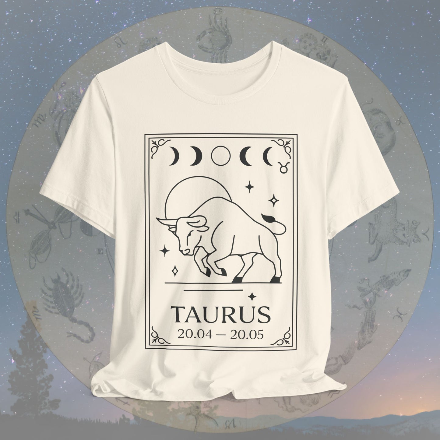 Minimalist Taurus Zodiac T-Shirt