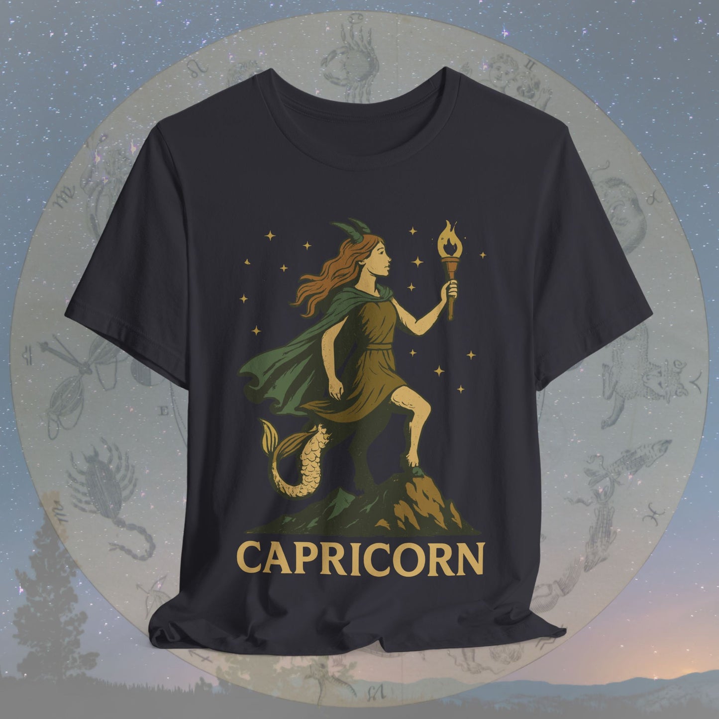 Determined Capricorn Mountain Spirit T-Shirt