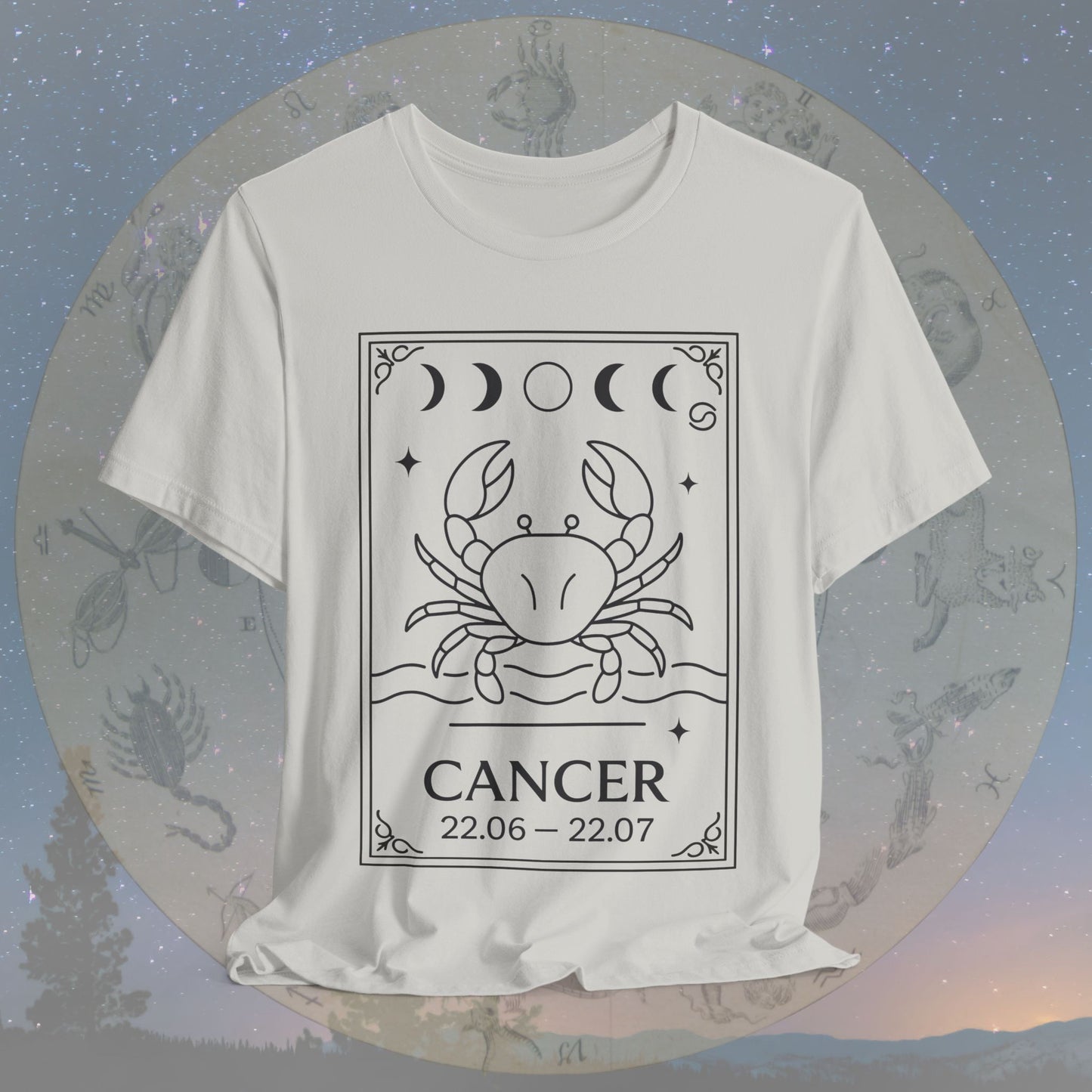 Minimalist Cancer Zodiac T-Shirt