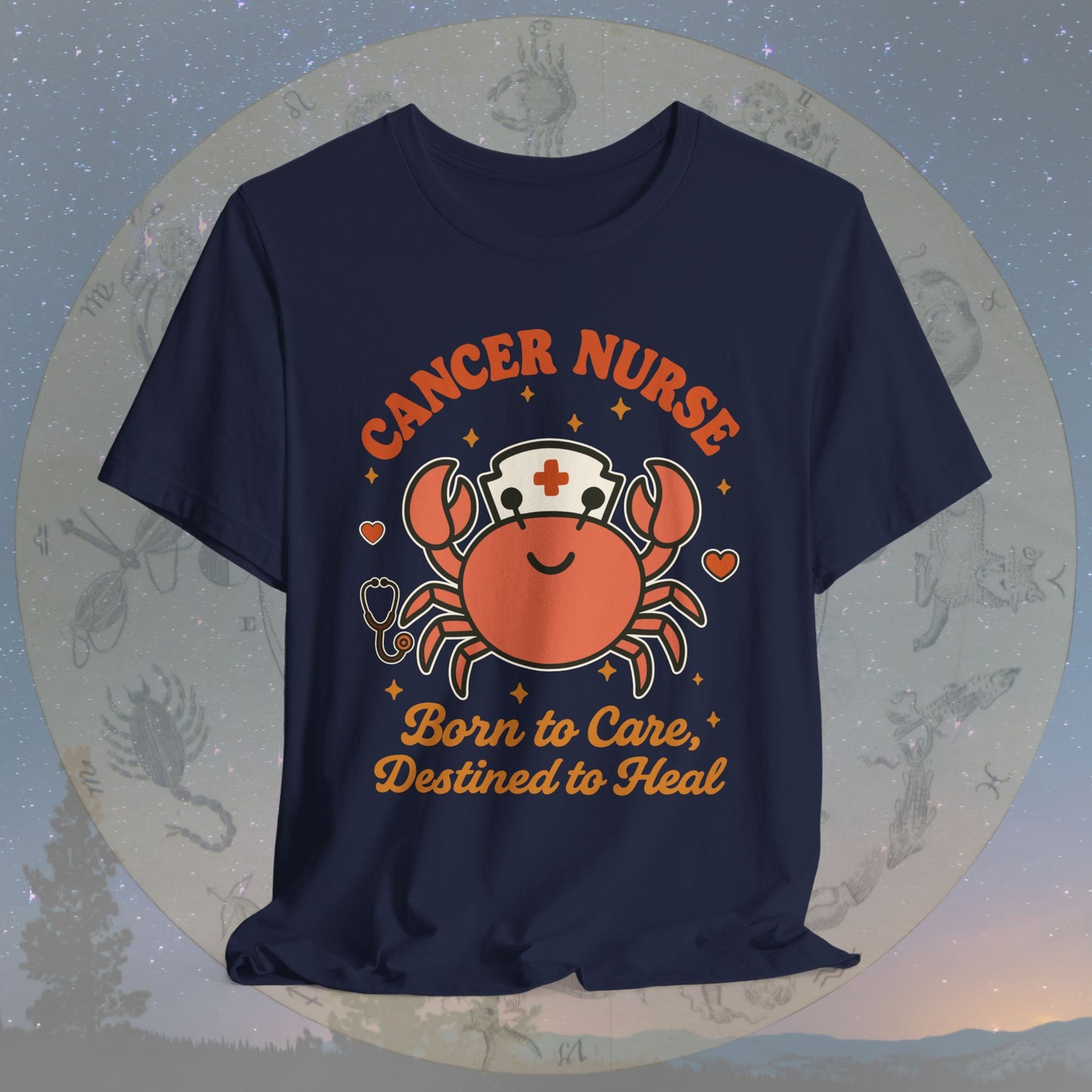 Born to Care Cancer Nurse T-Shirt