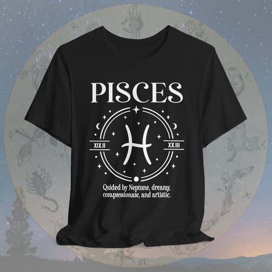 Classic Pisces Zodiac Sign T-Shirt