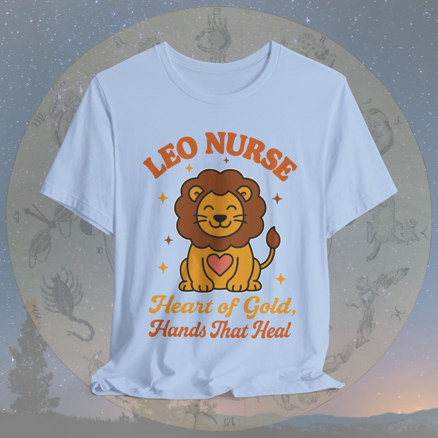 Heart of Gold Leo Nurse T-Shirt