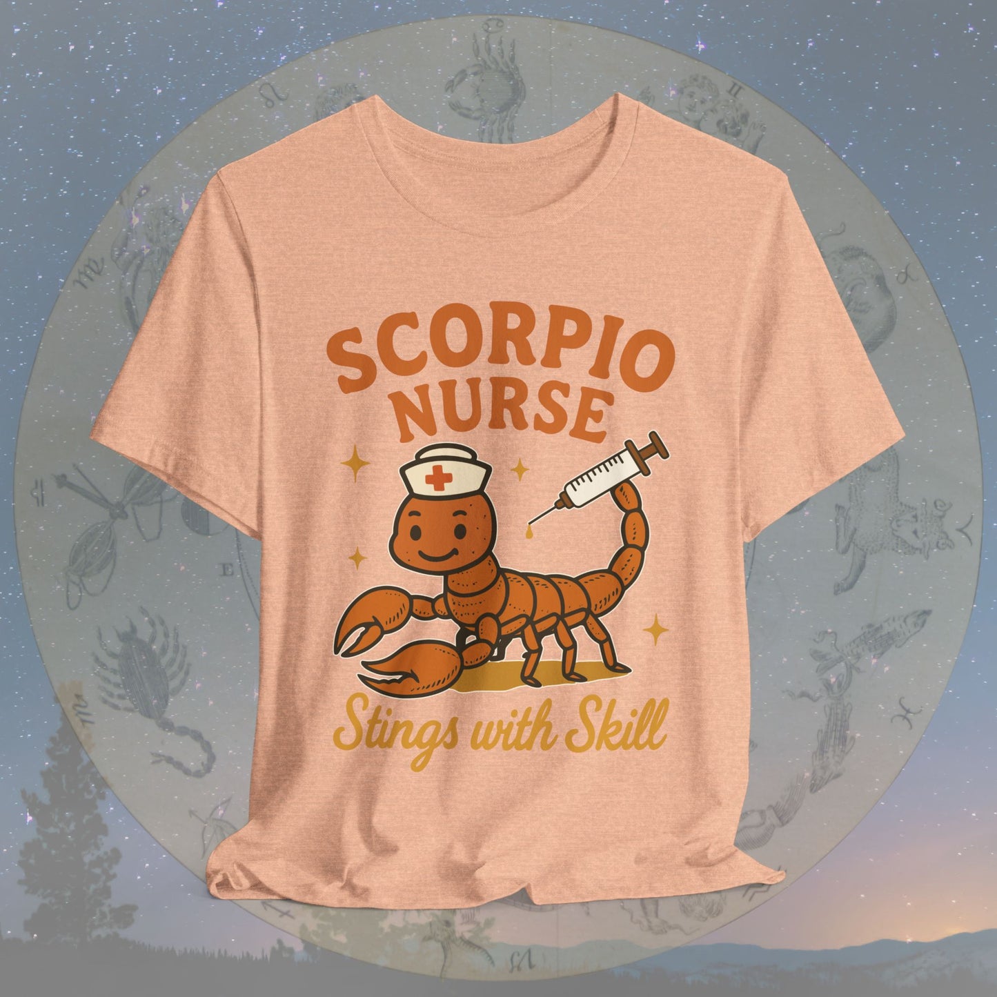Stings with Skill Scorpio Nurse T-Shirt