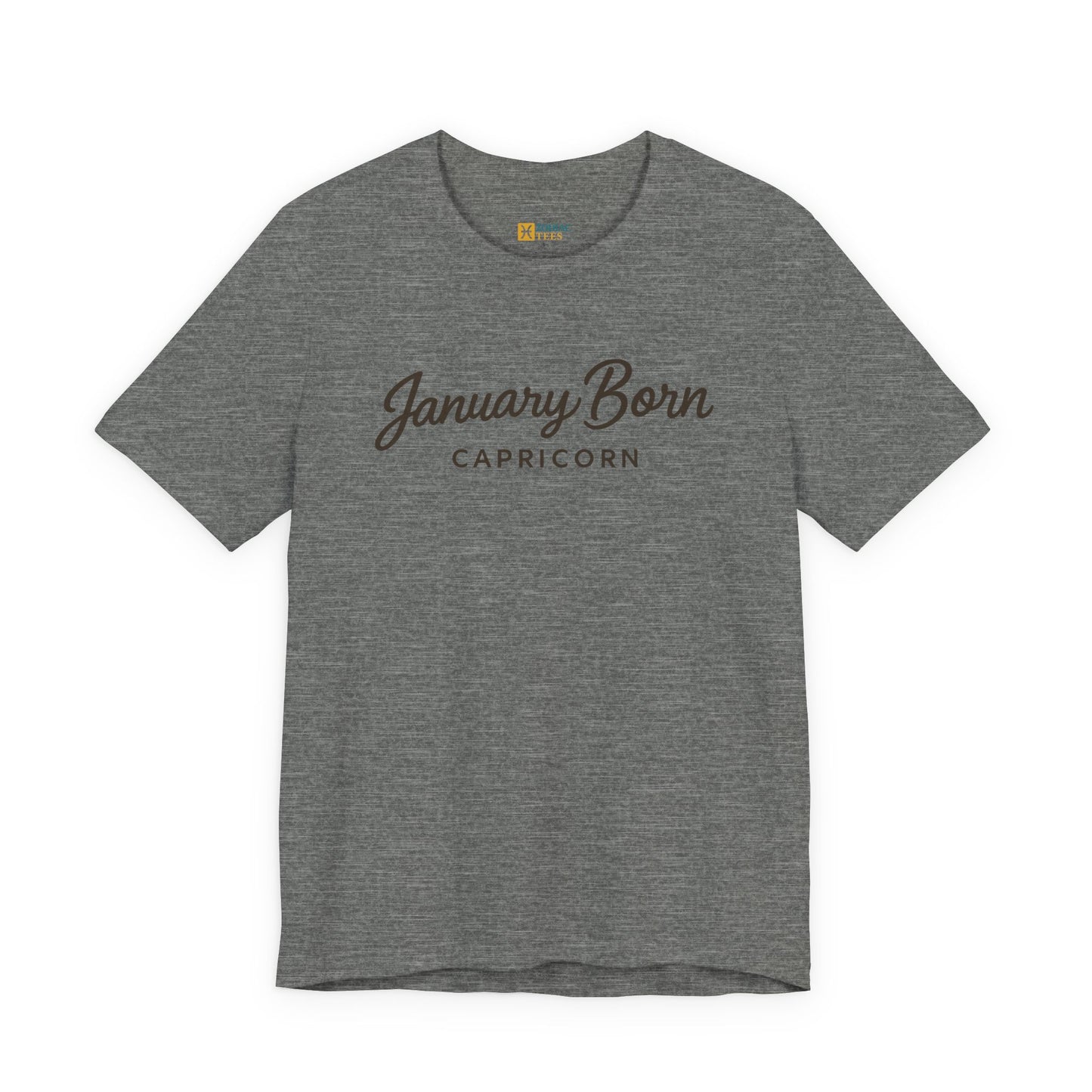 January Born Capricorn T-Shirt – Birthday Zodiac Energy Tee
