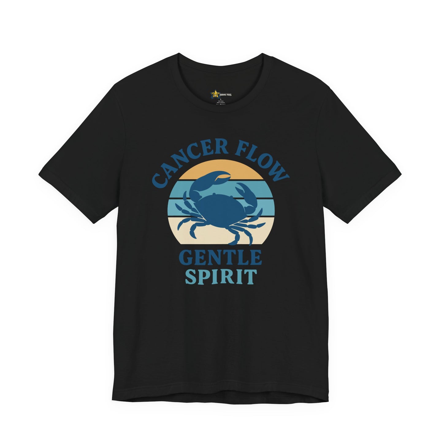 Cancer Retro Flow T-Shirt – Gentle Spirit Statement Tee