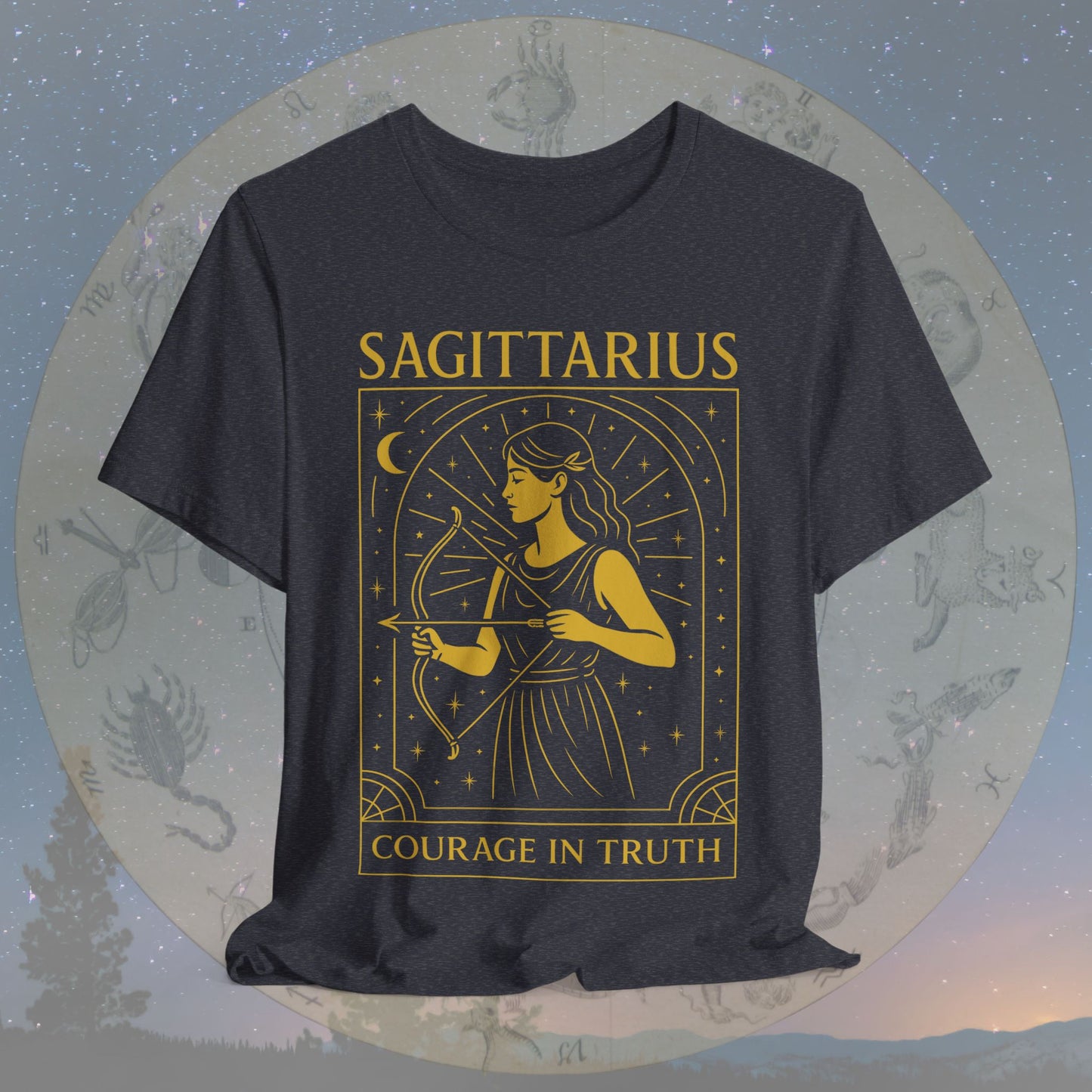 Bold Courage in Truth Sagittarius T-Shirt