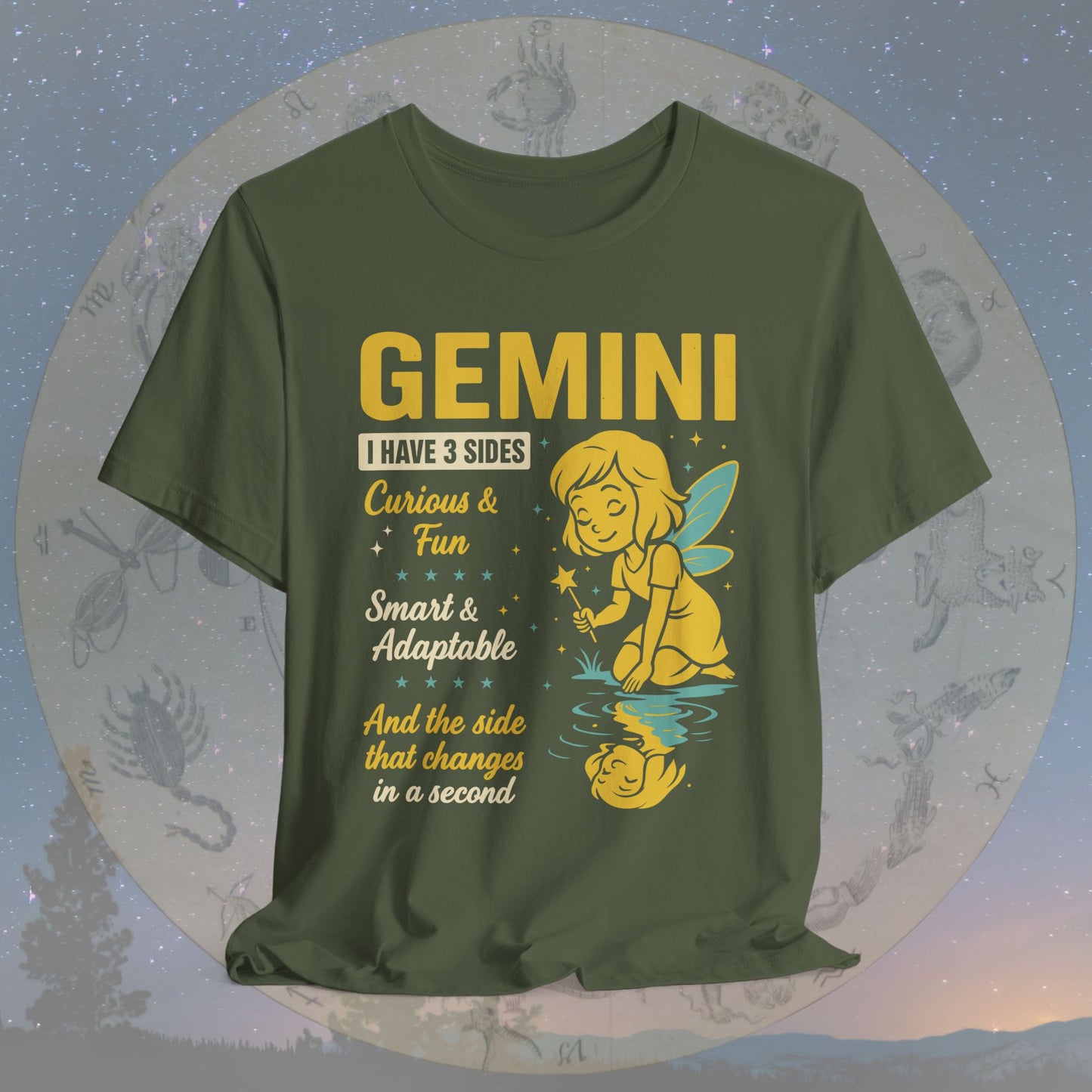 I Have 3 Sides – Playful Spirit Gemini T-Shirt