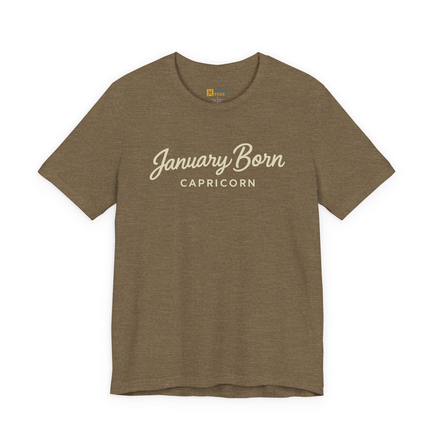 January Born Capricorn T-Shirt – Birthday Zodiac Energy Tee