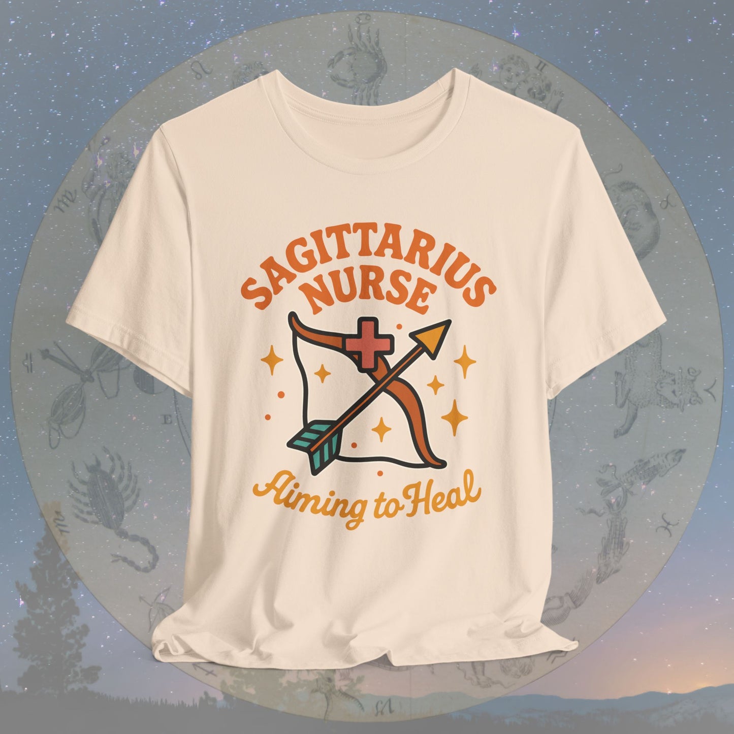 Aiming to Heal Sagittarius Nurse T-Shirt