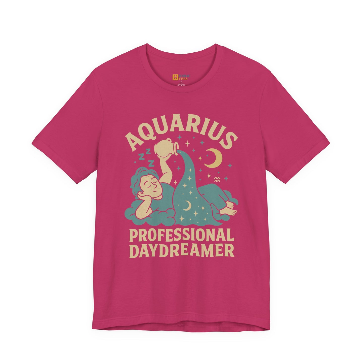 Aquarius Professional Daydreamer T-Shirt – Dreamy Zodiac Energy Tee