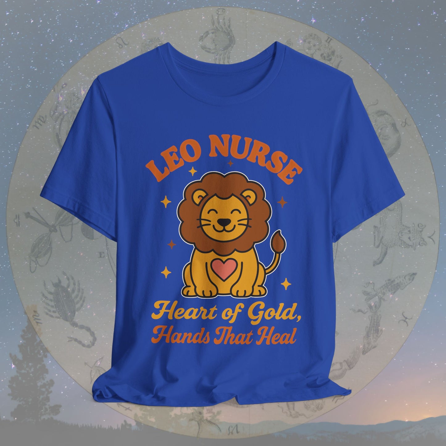 Heart of Gold Leo Nurse T-Shirt