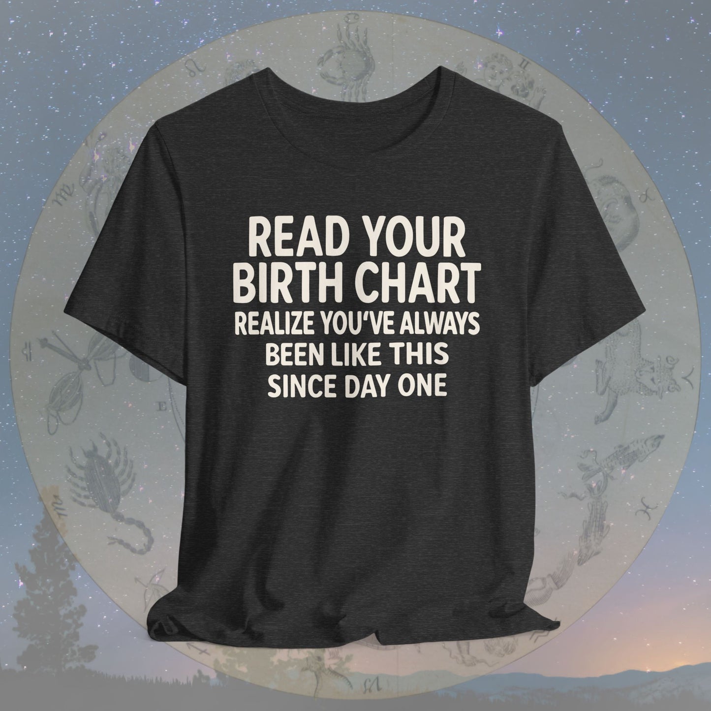 Funny Birth Chart Since Day One T-Shirt