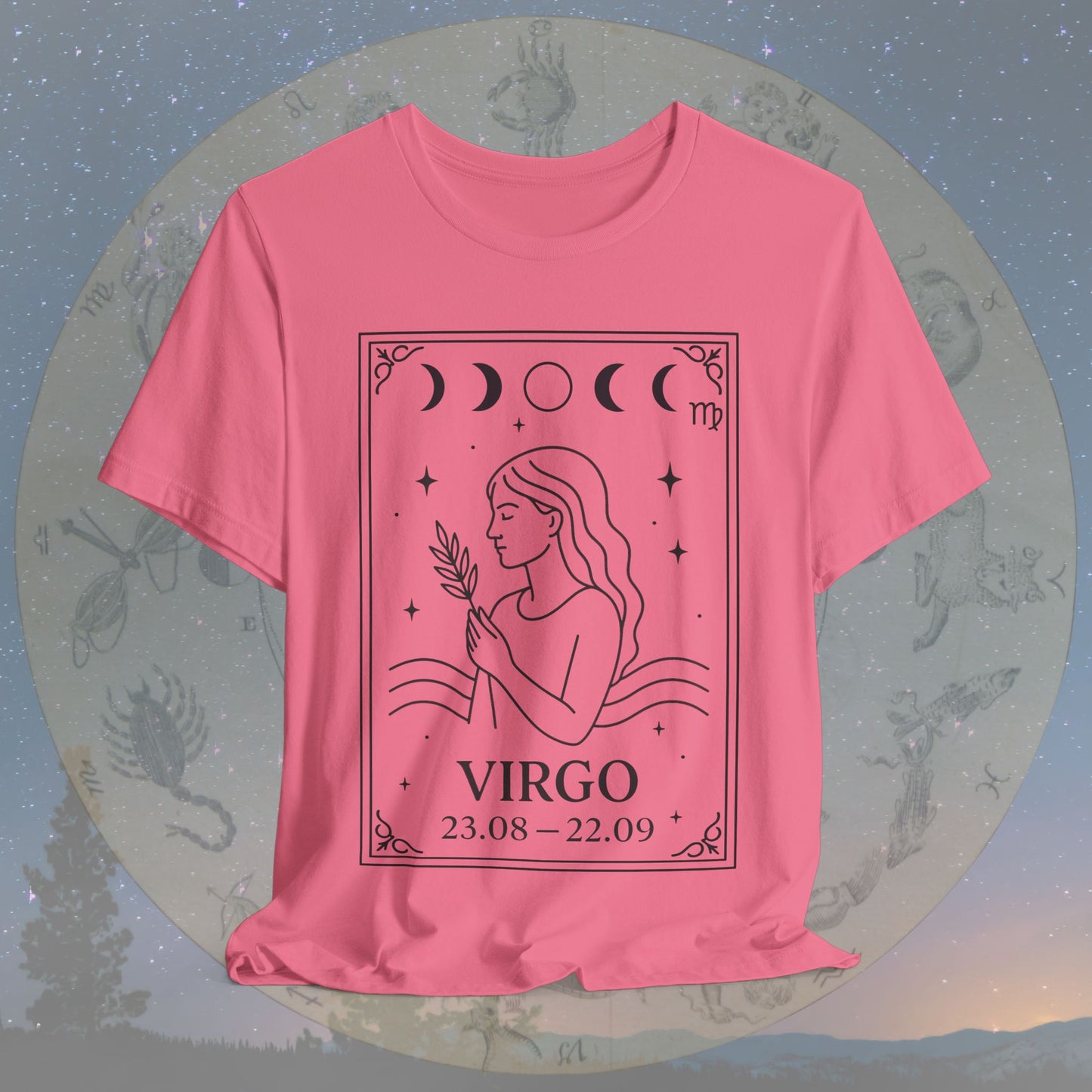 Minimalist Virgo Zodiac T-Shirt