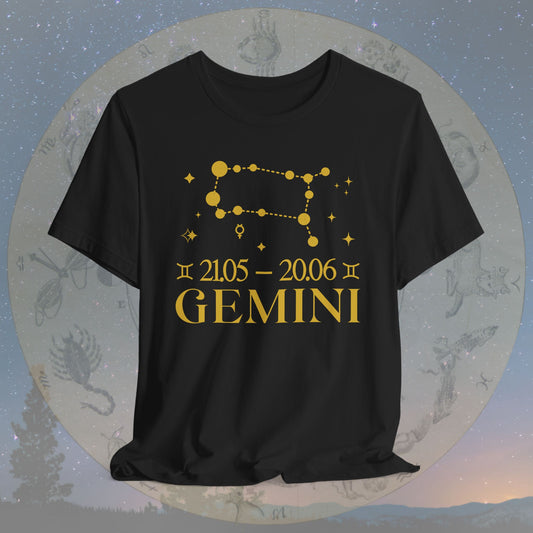 Gemini Star Constellation Zodiac T-Shirt