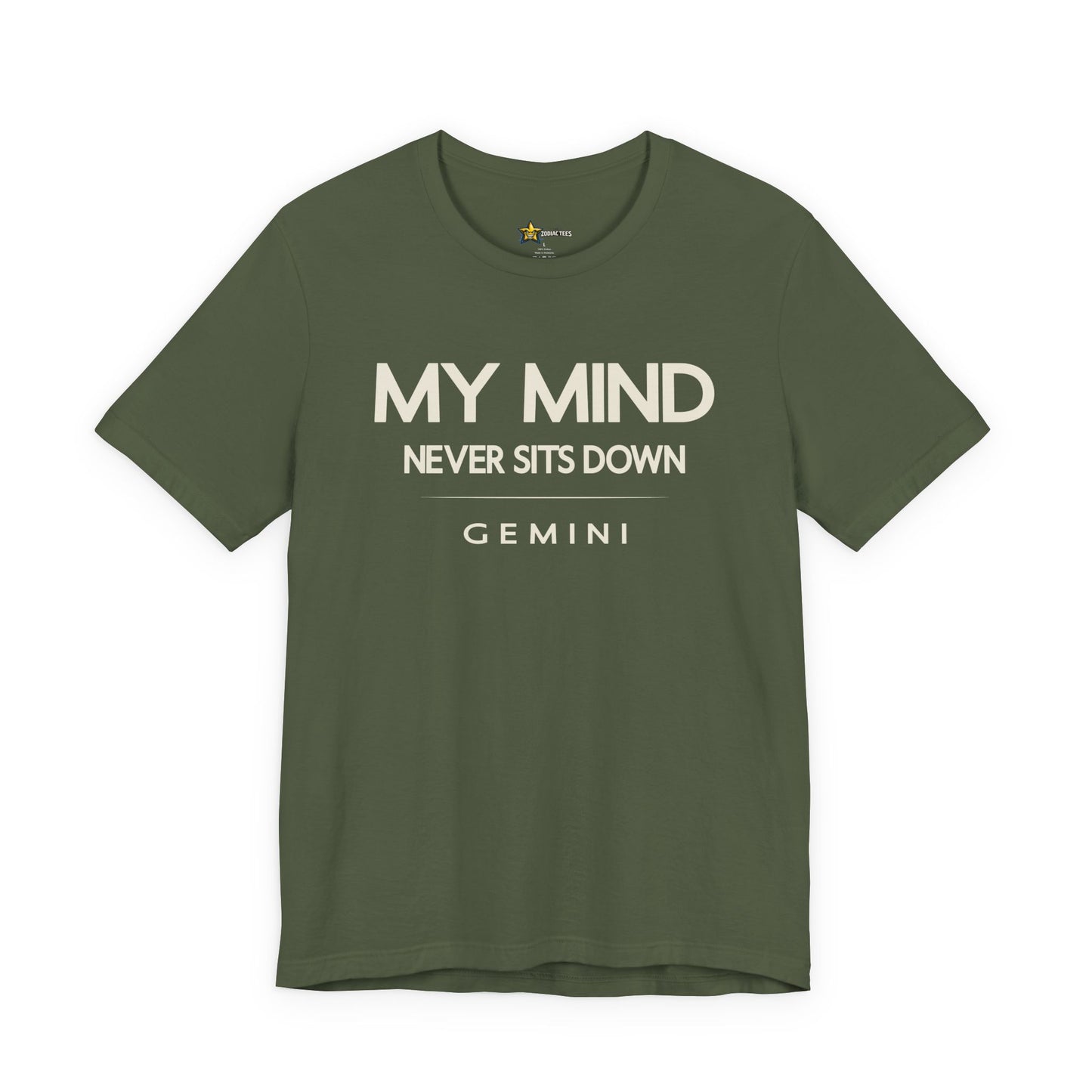Gemini My Mind Never Sits Down T-Shirt