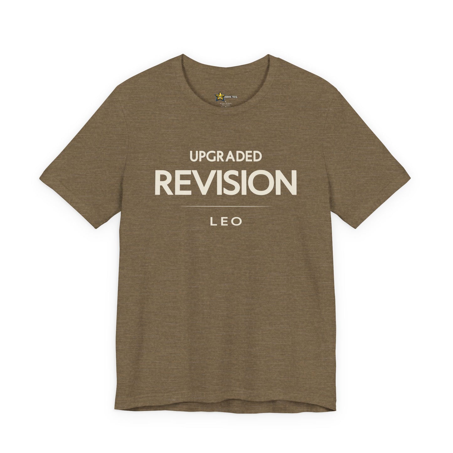 Leo Bold Zodiac T-Shirt – Upgraded Revision Mindset Tee