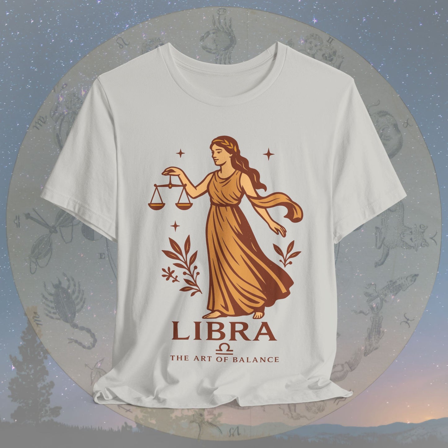 Elegant Art of Balance Libra T-Shirt