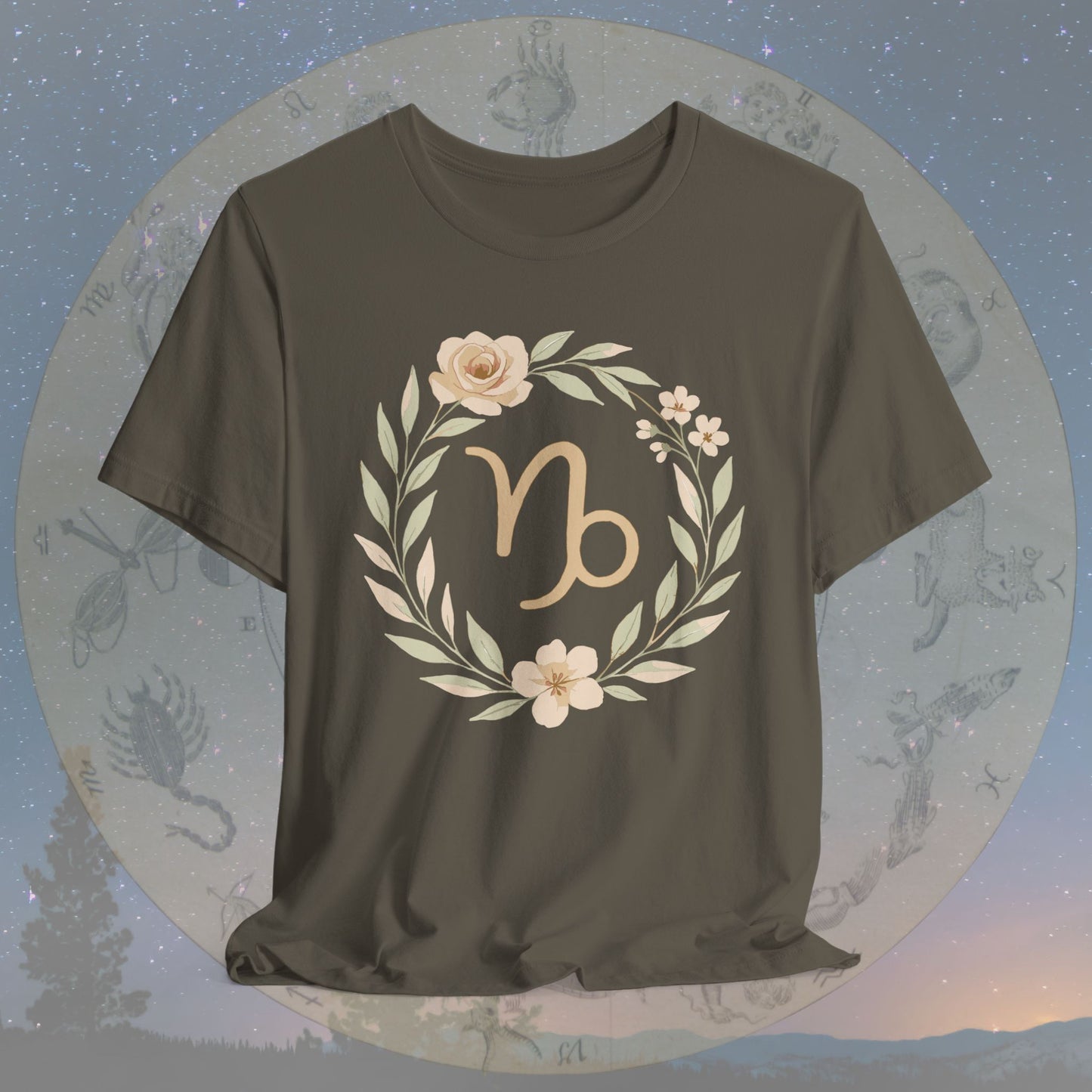 Elegant Earthly Grace Capricorn T-Shirt