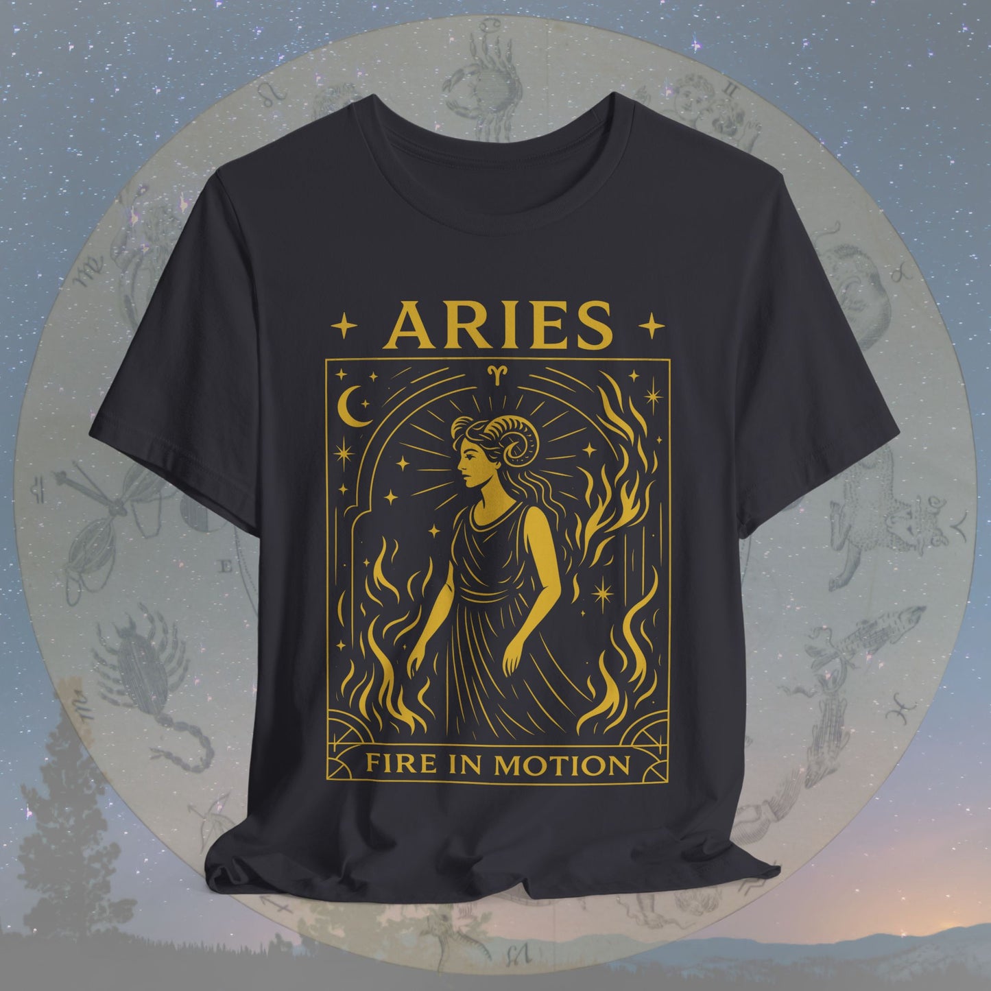 Bold Fire in Motion Aries T-Shirt