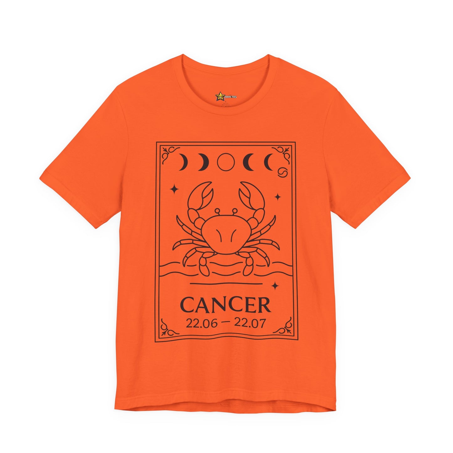 Cancer Minimal Zodiac T-Shirt – Lunar Crab Statement Tee