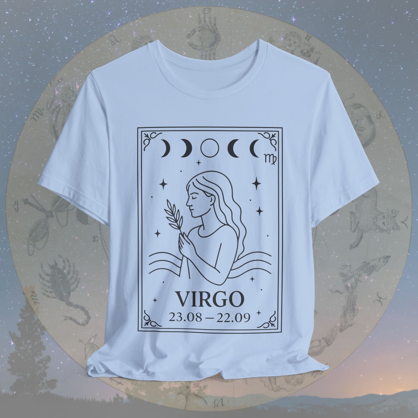 Minimalist Virgo Zodiac T-Shirt